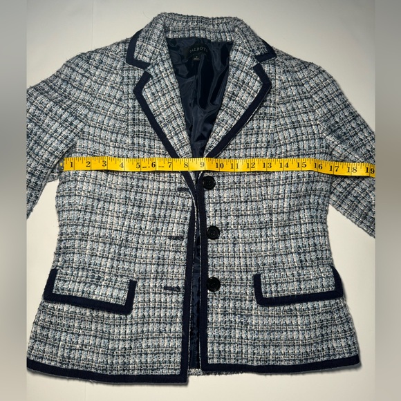Talbots navy tweed blazer size S - Picture 4 of 4